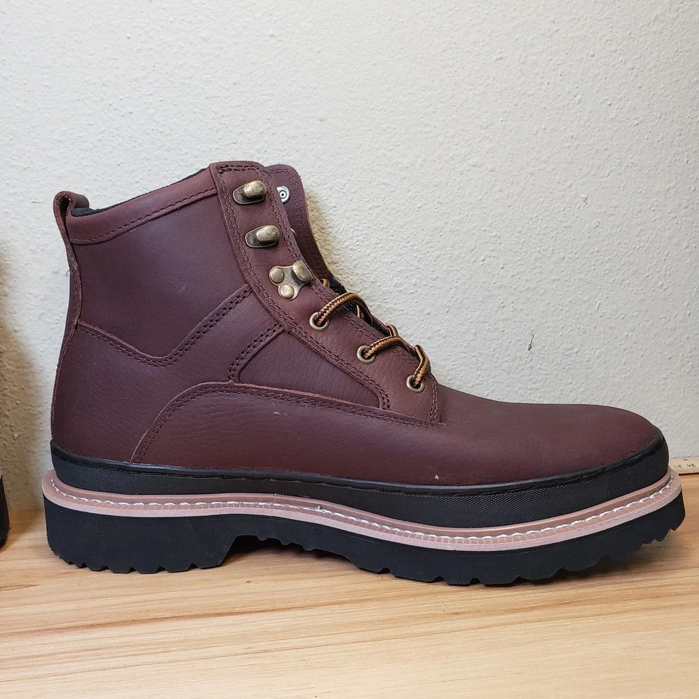 Chinook Mens Size 13 Workhorse II Leather Work Boots Brown Electrical Hazard NEW